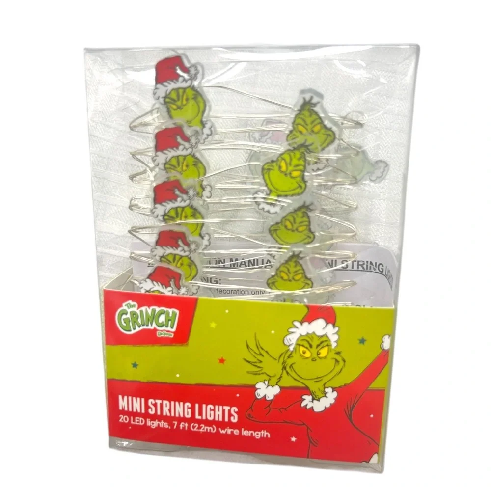 Grinch Mini Christmas String Lights